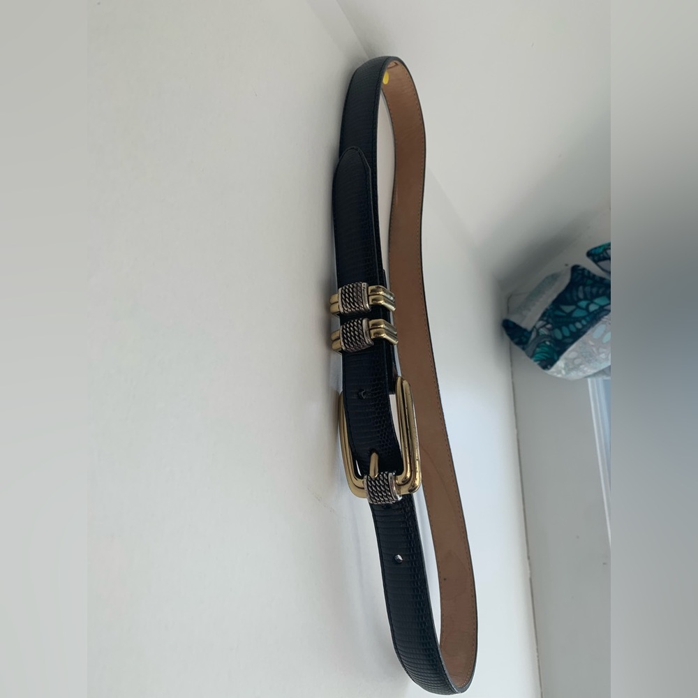 Brighton Classics Black Gold & Silver USA Made Women’s Size ML/32 Beautiful Belt